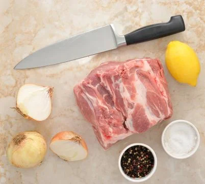 Set up for barbecue Stock Photos