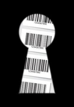 Set of barcode stickers Stock Illustration