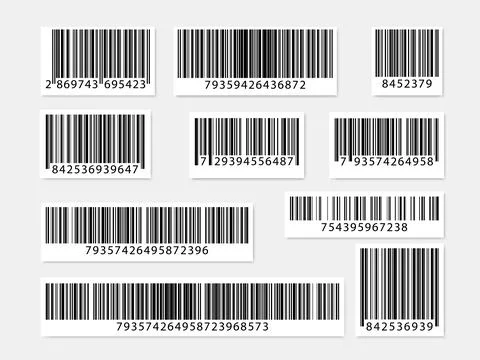 Set of barcodes. Collection QR codes. Vector illustration. イラスト素材