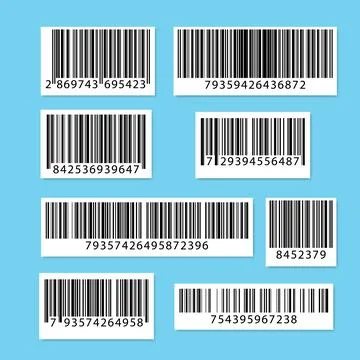 Set of barcodes. Collection QR codes. Vector illustration. 스톡 일러스트