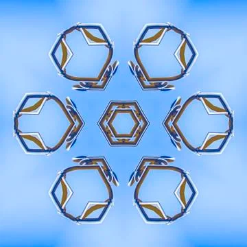 A set of bars in a pattern from work site photo Stock Photos