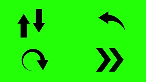 A Set of Basic Animated Arrows 스톡 동영상 155884089