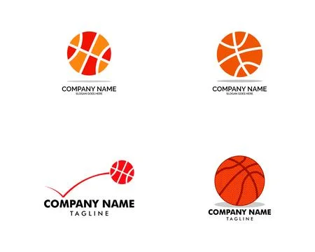 Set of Basketball logo template vector illustration Stock Illustration