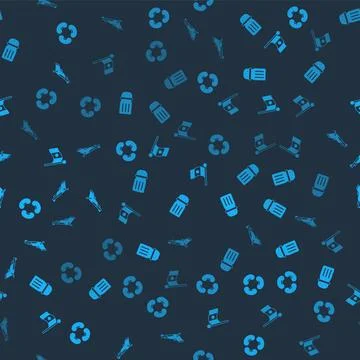 Set Beans, Salt, Mexico flag and Vintage pistols on seamless pattern. Vector 库存插图