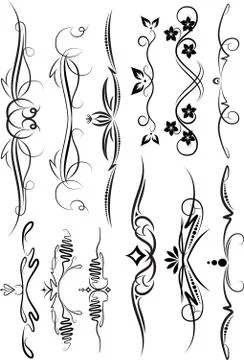 Set of beautiful design elements for different use. イラスト素材