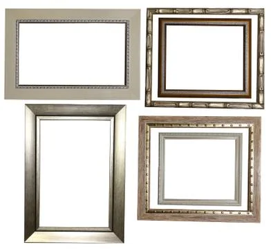 Set of beautiful frames for paintings Stock Photos