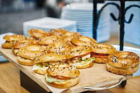 A set of beautiful snacks on the table. The buffet is on the table. Catering Stock Photos