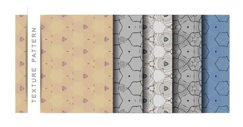 Set of Beautiful Vector Illustration Abstract Texture Pattern of Wallpaper Ba Illustrazione stock