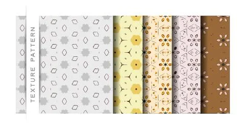 Set of Beautiful Vector Illustration Abstract Pattern of Wallpaper Background Illustrazione stock
