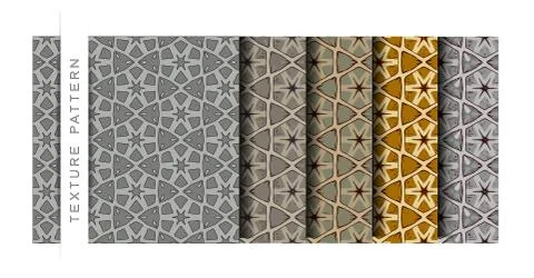 Set of Beautiful Vector Illustration Flower Pattern of Wallpaper Background f Stock Illustration