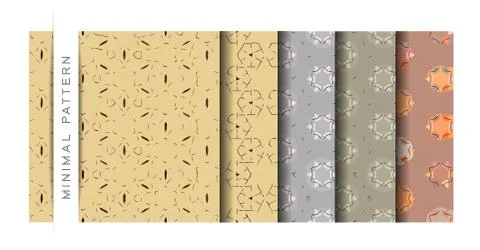 Set of Beautiful Vector Illustration Minimal Texture Pattern of Wallpaper Bac Stock Illustration