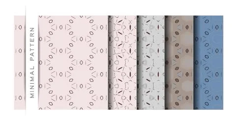 Set of Beautiful Vector Illustration Minimal Texture Pattern of Wallpaper Bac イラスト素材