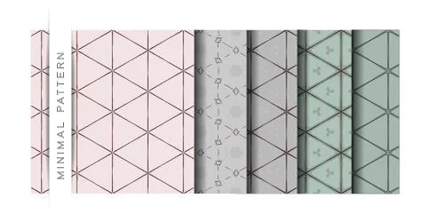 Set of Beautiful Vector Illustration Minimal Texture Pattern of Wallpaper Bac Stockillustratie