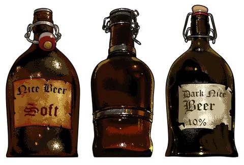 Set of beer elements Stock Illustration