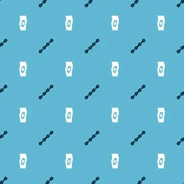 Set Bicycle chain and Plaster on leg on seamless pattern. Vector Stock Illustration