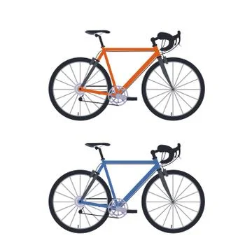 Set of bicycle Stock Illustration