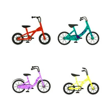 Set of bike Stock Illustration