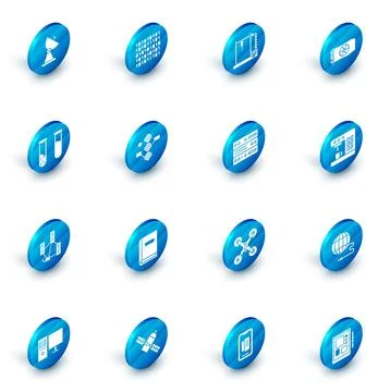 Set Binary code, 3D printer, Video graphic card, Test tube and flask, Compu.. Stock Illustration