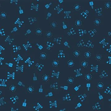 Set Binary code, Artificial intelligence AI, Algorithm and Neural network o.. Illustration