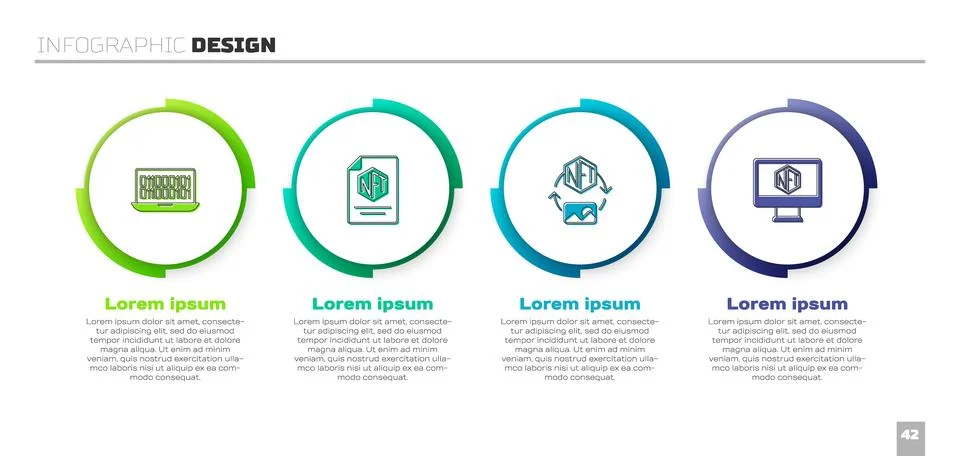 Set Binary code, NFT contract, Digital crypto art and Monitor with store ap.. イラスト素材