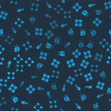 Set Bitcoin plant in the pot, Blockchain technology, Smart contract and  on s Stock Illustration