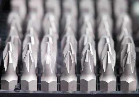 Set of bits in bit holder Stock Photos