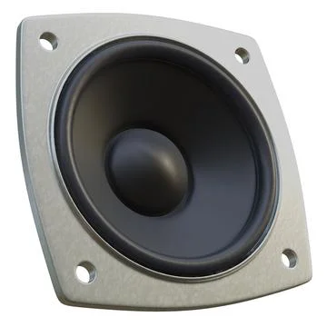 Set black and grey style acoustic speaker 3d system. A new black head speak.. 库存插图