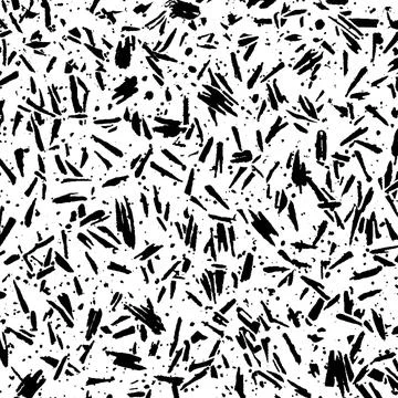 A set of black and white lines, blots, strokes, geometric shapes. Stock Illustration