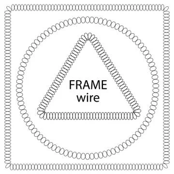 Set black frames Stock Illustration