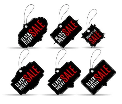 Set black friday discount Stock Illustration