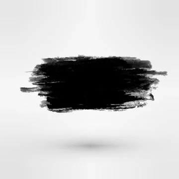 Set of Black ink vector paint stains Stock-Illustration