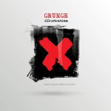 Set of Black ink vector stains Stock Illustration