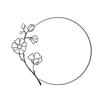 Set of black laurels frames branches. Stock Illustration