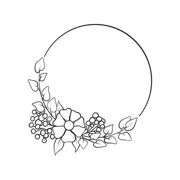 Set of black laurels frames branches. Stock Illustration