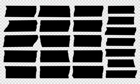 Set of Black Torn Paper Frames Illustrazione stock