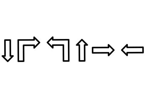 Set of black vector arrow icons. Stock-Illustration