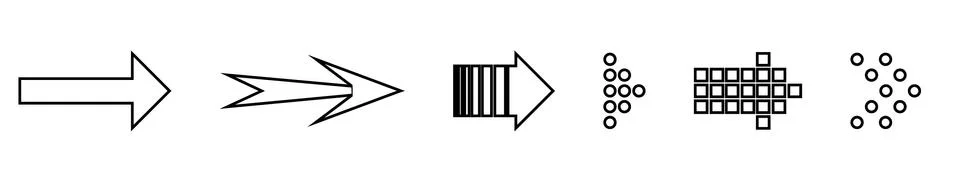 Set of black vector arrows. Arrow icon. Arrow vector icon. Arrow. Arrows vector 스톡 일러스트
