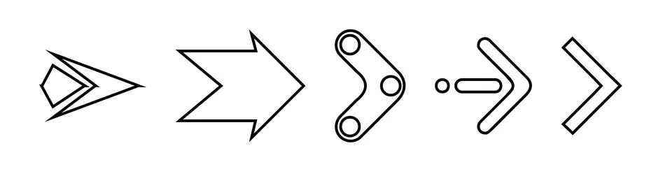 Set of black vector arrows. Arrow icon. Arrow vector icon. Arrow. Arrows vector 스톡 일러스트