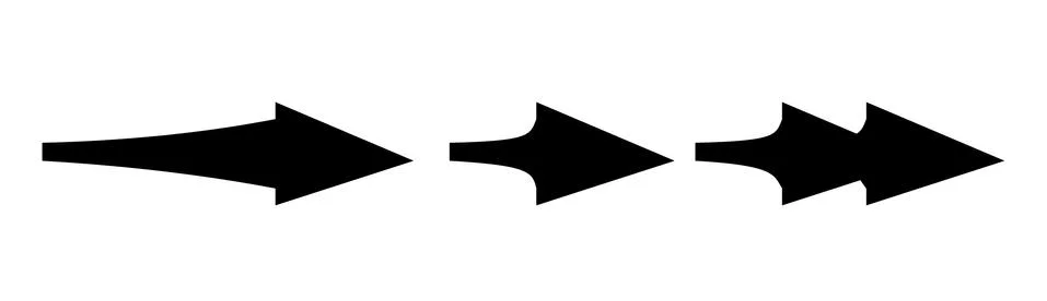 Set of black vector arrows. Arrow icon. Arrow vector icon. Arrow. Arrows vector イラスト素材