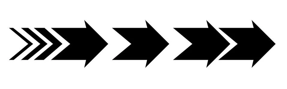 Set of black vector arrows. Arrow icon. Arrow vector icon. Arrow. Arrows vector 스톡 일러스트