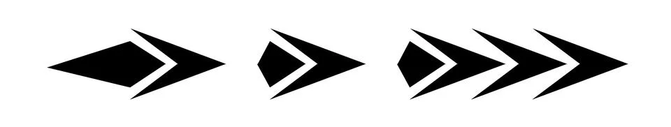 Set of black vector arrows. Arrow icon. Arrow vector icon. Arrow. Arrows vector 스톡 일러스트