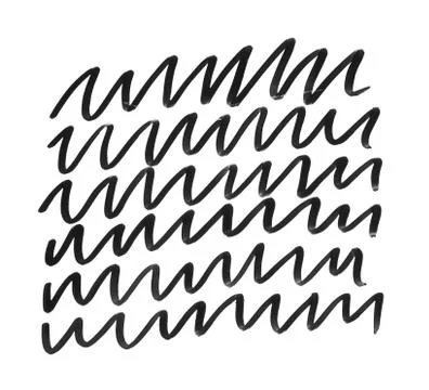 A set of black wavy lines Stock Photos