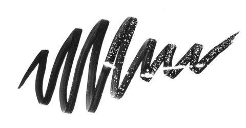 A set of black wavy lines Stock Photos