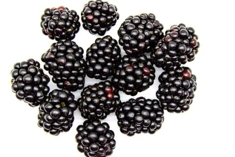 A set of blackberries Foto stock
