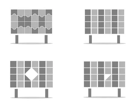 Set of Blank Billboard Vector Illustration Stock Illustration