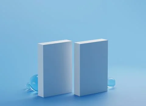 Set of blank boxes or books. Stock Illustration