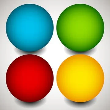 Set of blank circles with space. vector elements. Stock Illustration