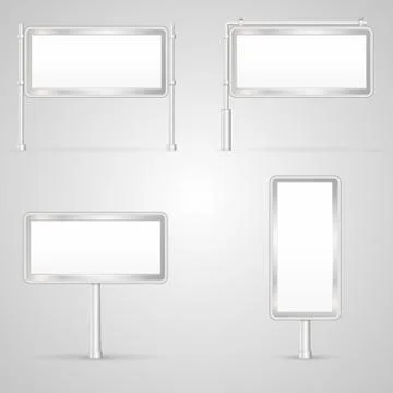 Set of blank City Light illustrations Stock Illustration