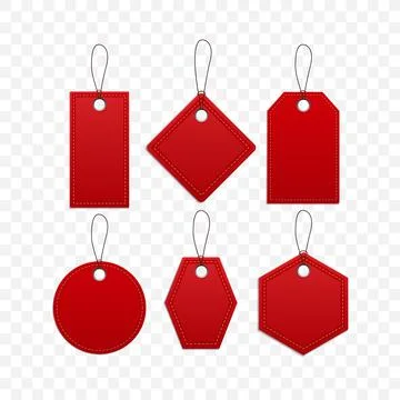 Set of blank labels Stock Illustration