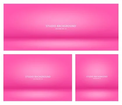 A set of blank pink backgrounds for presentations of cosmetic products for sale Illustrazione stock